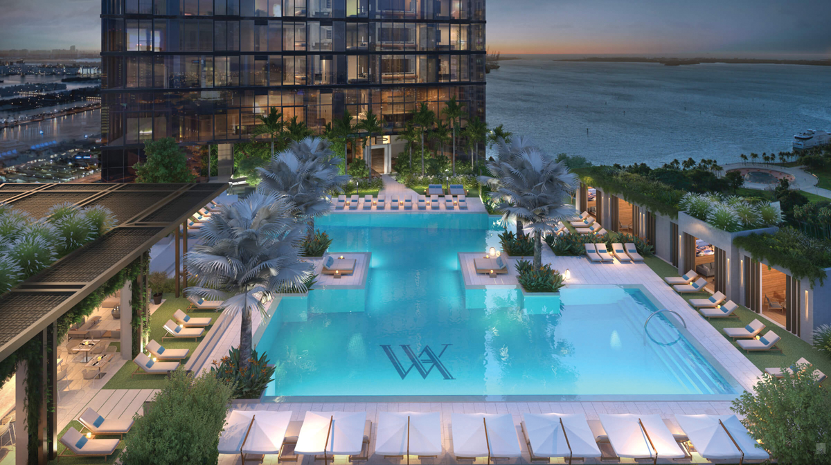 RESORT POOL DECK AERIAL