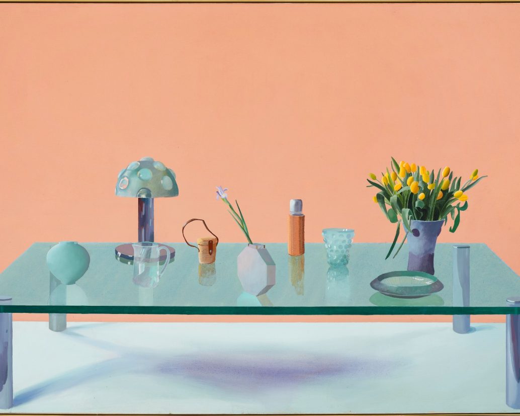 David Hockney Still Life on a Glass Table